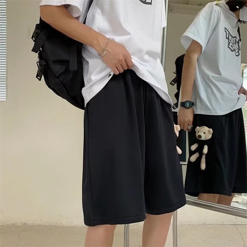 小熊休闲短裤男篮球五分裤夏季薄款运动潮流宽松中裤DK107-P30,男装牛仔裤,星座308B-2