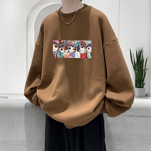 京剧脸谱风圆领卫衣加厚加绒长袖t恤男S6250-P28加绒款-P33图片