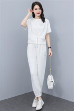 2022夏新款运动休闲套装女时尚洋气减龄上衣高端两件套，女装套装/套裙，曼娅璐