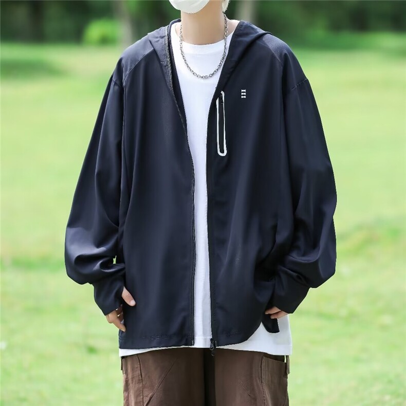 夏季2024新款休闲弹力冰丝防晒衣W1168P40,男装防晒衣,星座1116-2