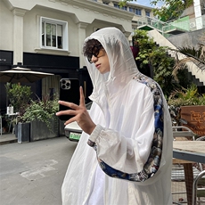 港风冰丝防晒衣薄款克莱因蓝外套户外休闲潮牌防晒服FS7765P38，男装夹克，星座227-7