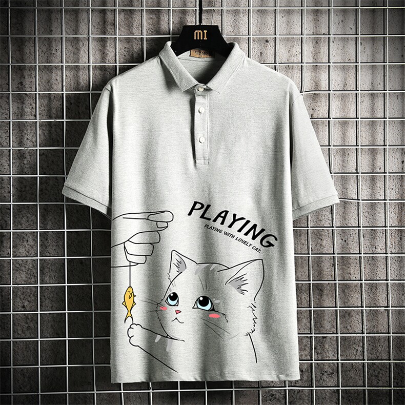 PL57129-P35翻领短袖polo衫男大码胖子半袖t恤男有领保罗衫,男装Polo衫,电商A040A