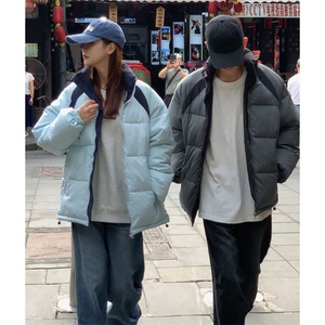 A467-P95 冬季宽松男女上衣外套棉服个性港风上衣图片