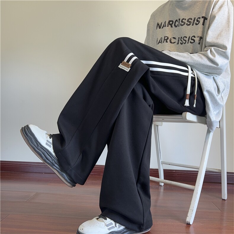 K2586批45控68秋季新款美式休闲裤条纹拖地裤男裤子，男装休闲裤，电商D229A