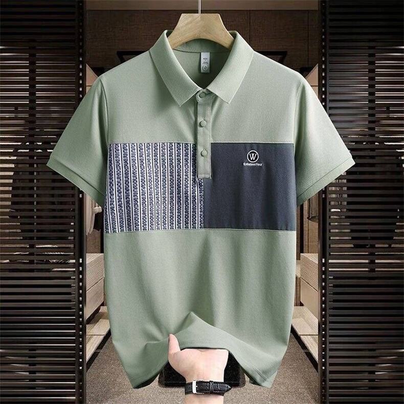 25050-P40夏季时尚休闲T恤男POLO衫欧货潮牌商务休闲短袖T恤,男装Polo衫,电商D310B-1