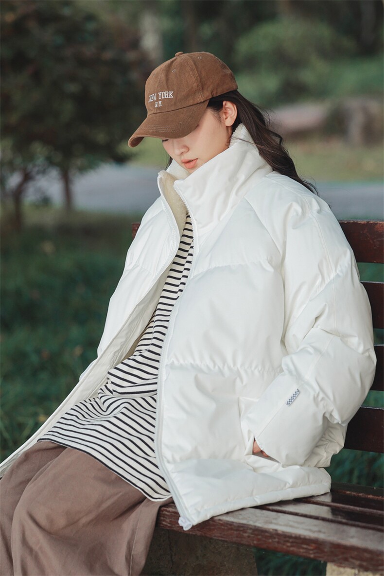抖音直播连帽棉衣假两件加厚棉袄情侣款百搭面包服MY111-P65,男装棉衣,星座1402-1