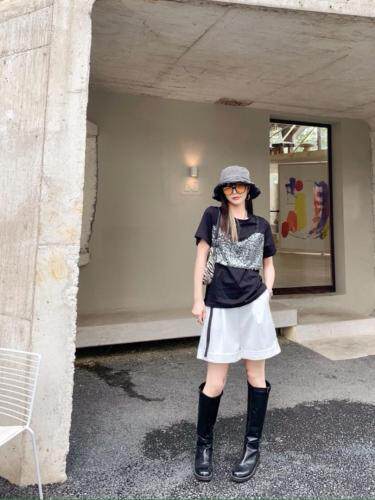 洋气亮片T百搭款，女装，Alissa Lin