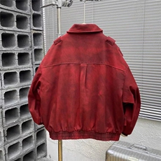 冬重工手工涂鸦刷色泥染涂黑廓形牛仔外套男女加厚夹克HHP65P182，男装工装外套，星座1013-5