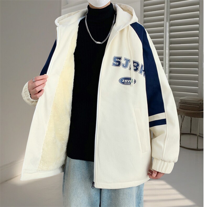 男青年休闲工装加绒夹克加绒加厚夹克棉服保暖外套LH6895-P100,男装夹克,星座1105-3