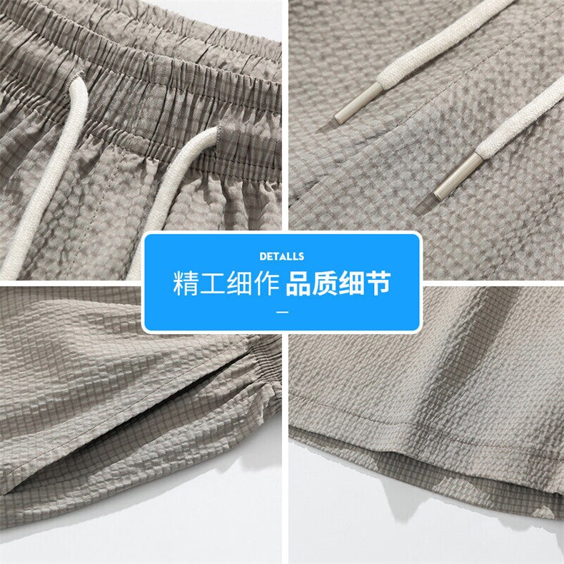 夏季薄款休闲短裤男士2025新款潮牌运动速干五分中裤Q29125-特P25,男装牛仔裤,星座610（原A335）