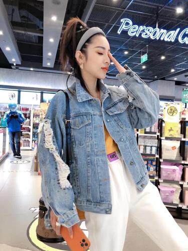 超缝钻牛仔衣，女装，一杭