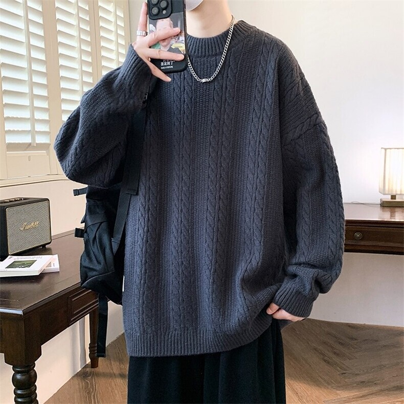 84609-P55秋冬新款休闲毛衣男针织打底衫图片