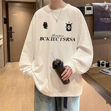 抖音得物供货量大从优可提供视频美式长袖T恤CT861特P25，男装T恤，电商A486-1