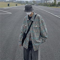 Wt038-P60美式复古潮流格子夹克，男装夹克，星座1501-1