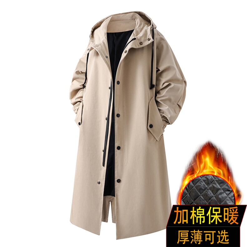 风衣男中长款大衣男加绒棉衣男F174薄P90加棉P100特价3D一,男装风衣,星座401