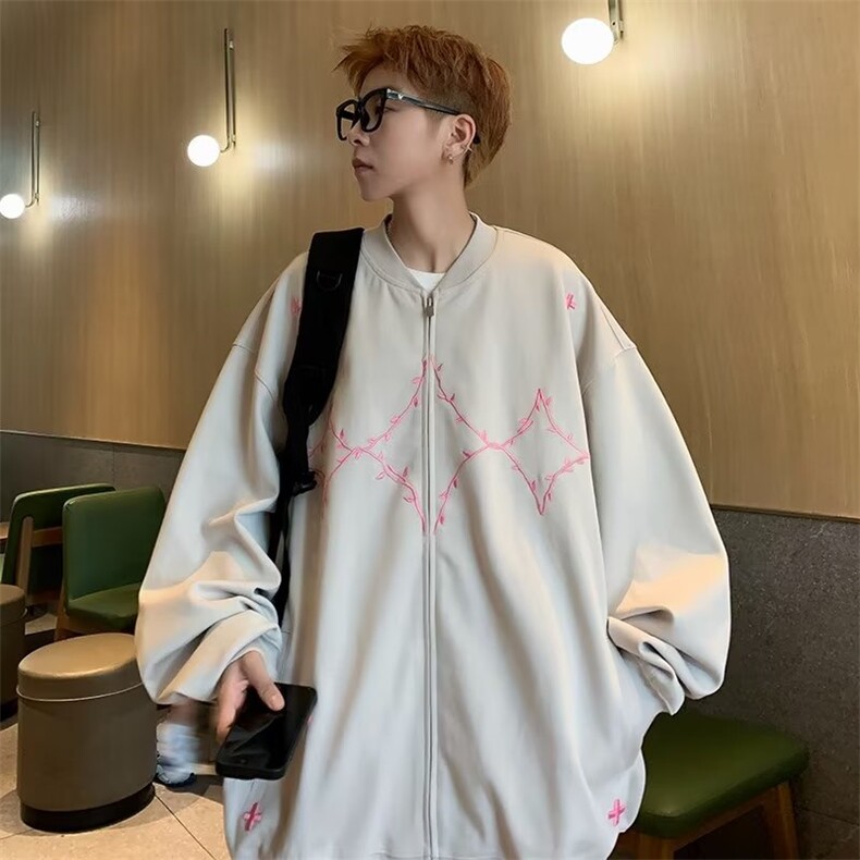 夹克男韩版潮流刺绣个性高街帅气秋季新款ins外套WT62-P52,男装夹克,星座1109-3
