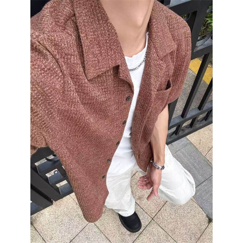 原版档口现货~夏季cleanfit古巴领彩纱毛巾短袖衬衫CT25119批48,男装T恤,星座1004-6