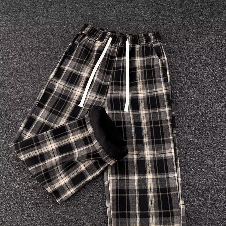 1506/QA8081/P46宽松休闲裤男韩版潮流百搭坠感阔腿拖地长裤，男装休闲裤，星座1506