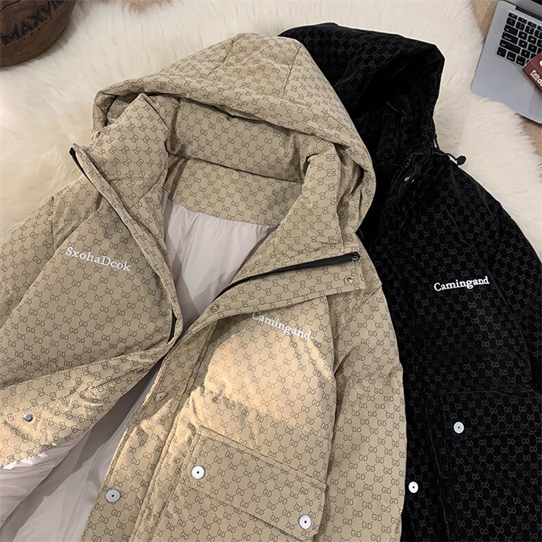 23冬季新款白鸭绒刺绣面包服加绒加厚羽绒服A316-1-Y109P198控268,男装羽绒服,星座906（原电商a316-1）