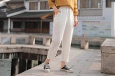 纯苎连衣裙小衫裤子裙子衬衣 时尚风 风淑女风休闲风，女装连衣裙，川哲