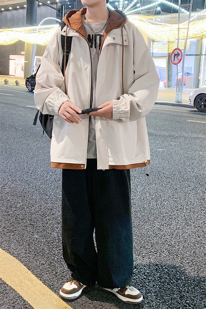 秋季现货假两件夹克男三防二开冲锋衣外套DSA157B-JK763-特P70,男装夹克,电商A157B