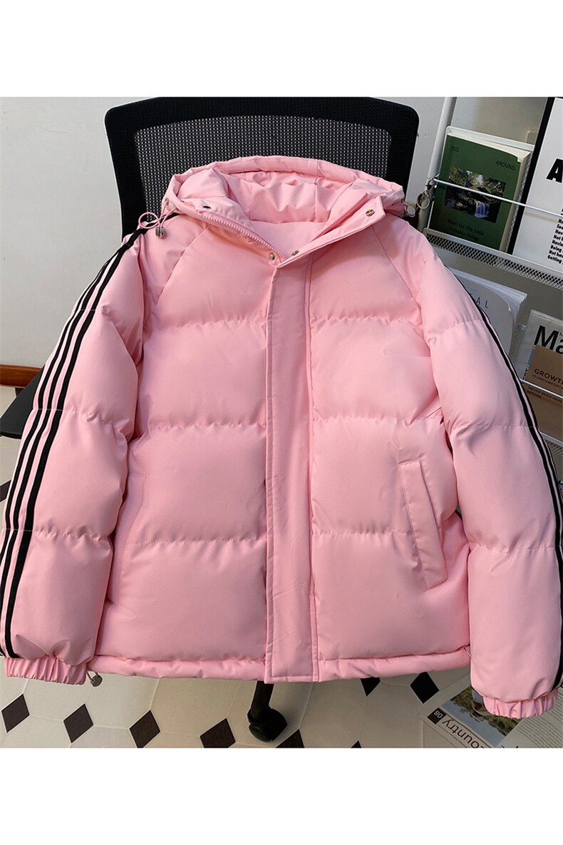 冬季潮流条纹五防立领加绒加厚棉衣情侣撞色棉服外套MY8899-p78,男装棉衣,星座610B-1