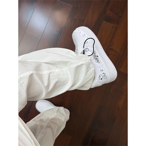 ！美式复古垂感抽绳速干伞兵休闲裤图片