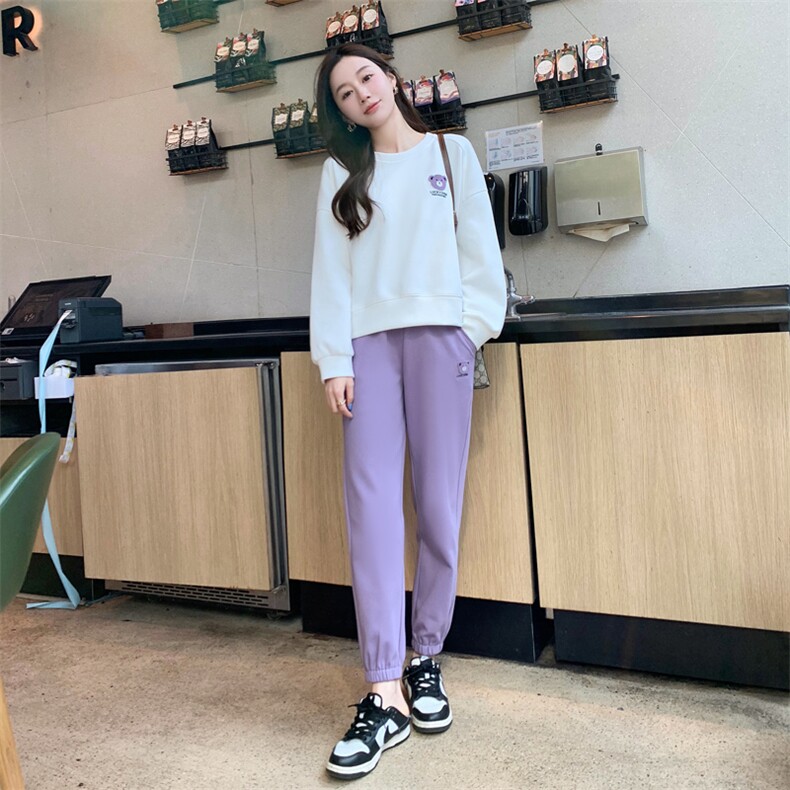高端可外穿家居服女款春秋款秋季纯棉长袖休闲运动居家服睡衣套装,女装套装/套裙,梦懿尔
