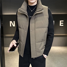 羽绒马甲男冬季新款潮流立领加厚保暖背心男士外穿坎肩M8006-P115，男装背心/马甲，电商A237