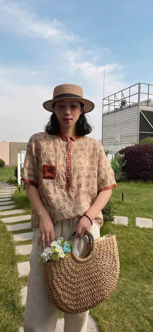 纯苎连衣裙小衫裤子裙子衬衣 时尚风 风淑女风休闲风，女装连衣裙，川哲