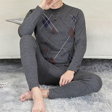 秋冬保暖内衣男士半高领秋衣秋裤休闲保暖套装310B-3-TZ5008-P60，男装休闲套装，星座310B-3