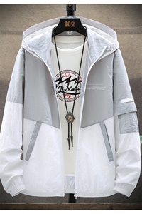 连帽防晒衣休闲长袖男夹克防晒服薄款夏装遮阳帅气上衣TY601-P25图片