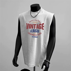纯棉背心男小圆领舒适潮流百搭气质流行ins简约新款时尚印花无袖，男装背心/马甲，星座1210-1