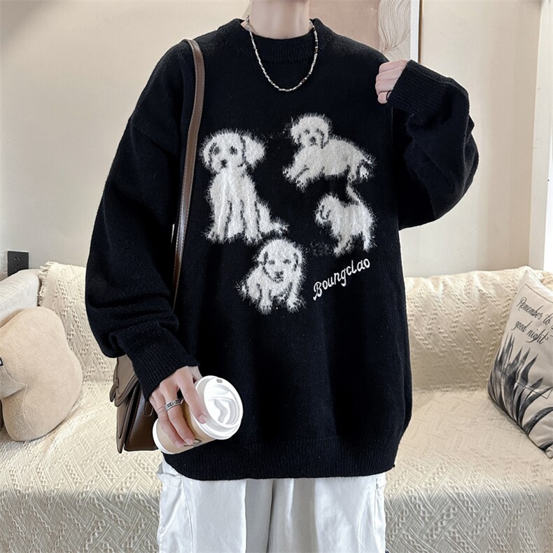 毛衣男冬季新款中性风打底针织衫美式潮牌线衣外套MY05665-P53，男装针织衫/毛衣，星座308B-2