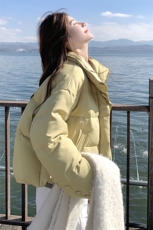 大货黄色羽绒服90绒2C198-5815-P295K448，女装羽绒服，2C198