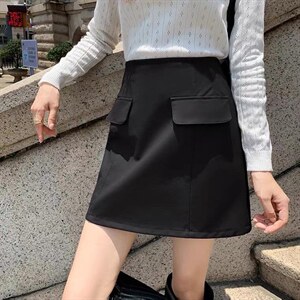 2022洋气新款港味复古短裙,其它,L·H·X