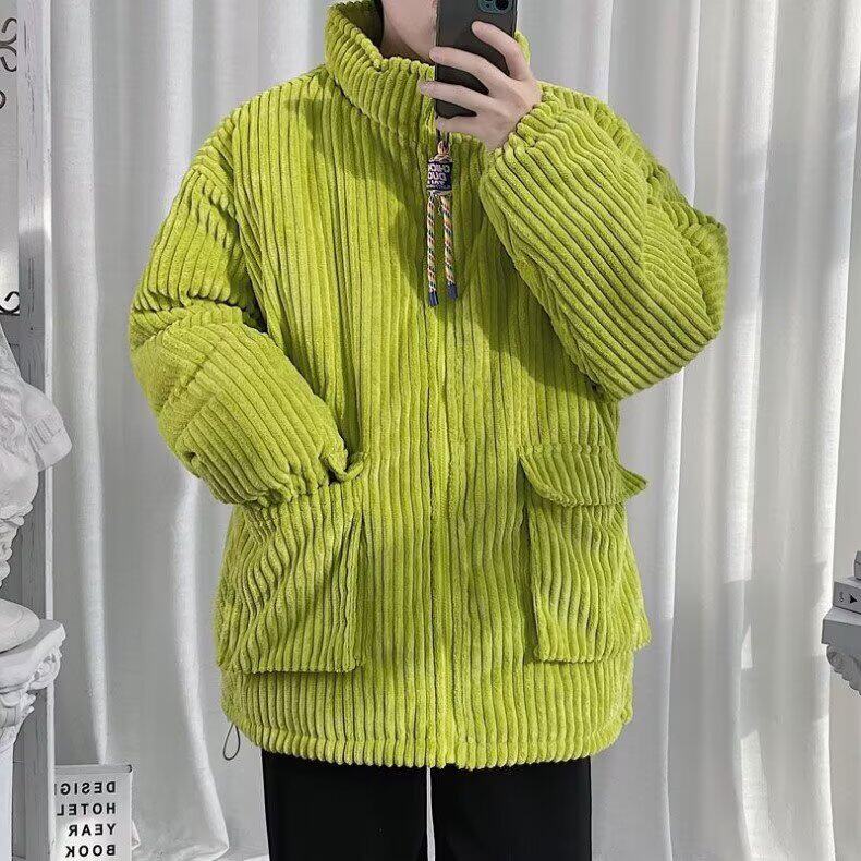 冬季棉服情侣灯芯绒棉衣新款工装宽松加厚棉袄外套学生,男装棉衣,星座218-1（原230）
