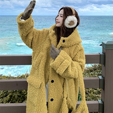 【主推数据好】加厚连帽皮毛一体外套送包包2D148-A346-P245-K368，女装皮草，2D148