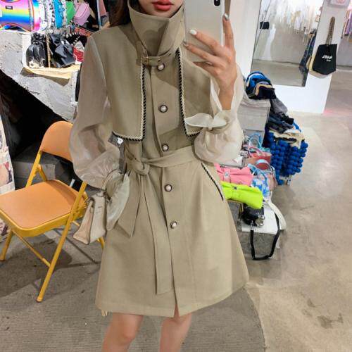 小香风风衣款连衣裙，女装风衣，M.W 嫚维