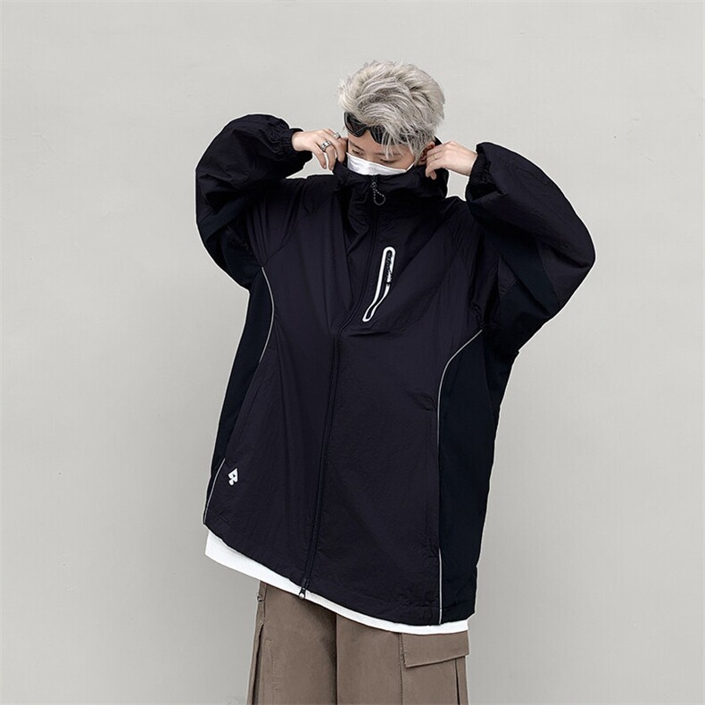 2025夏季美式复古防晒衣男户外轻薄宽松透气夹克现货W8243-P48，男装夹克，星座512-4