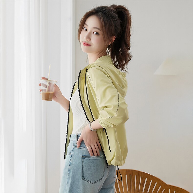 2026年春季休闲风宽松连帽短外套，女装短外套，靓衣阁