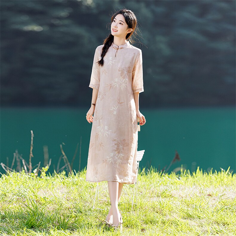 2026年夏季大摆型大摆型聚会街拍约会舞蹈婚礼逛街,女装连衣裙,江南依恋