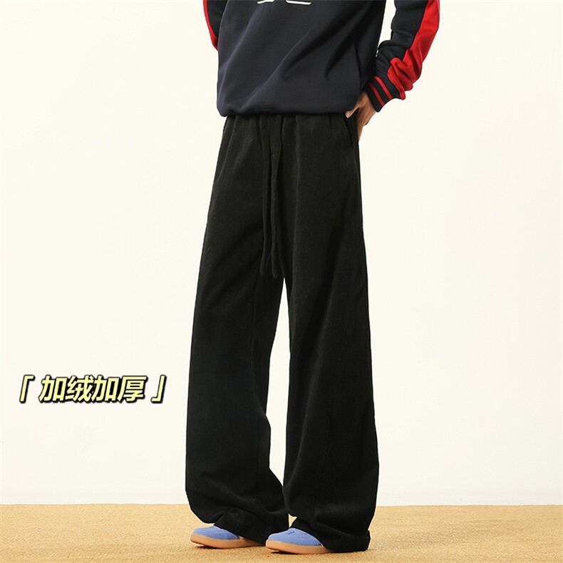 B258-K2581-P45控68加绒55控78灯芯绒弯刀裤成分聚酯纤维,男装休闲裤,电商B258