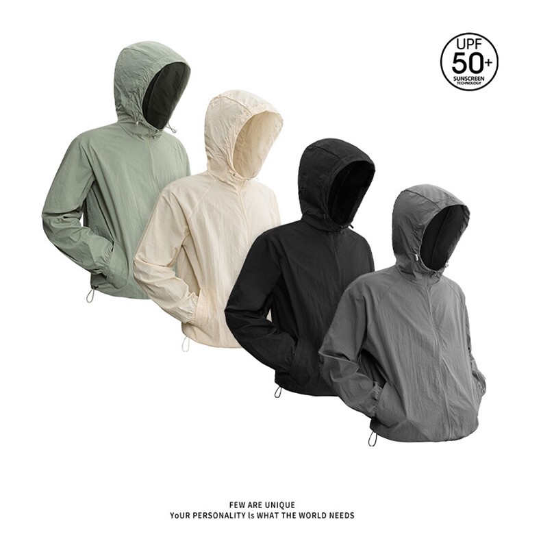 【UPF50+防晒衣】X5457-TP3568 夏季透气夹克轻薄连帽防晒服图片