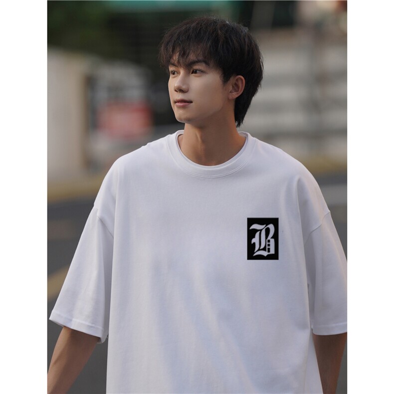 重磅前发泡后大印花短袖港风T桖（260克）202-8-T261-P38-控48,男装T恤,星座222-2（原202-8）