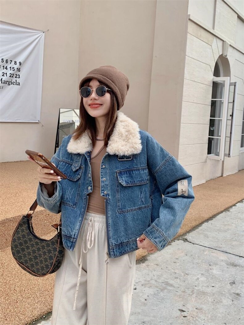 超洋气款牛仔派克服，其它，转角爱尚