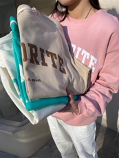 字母卫衣，女装卫衣/绒衫，暖色气流