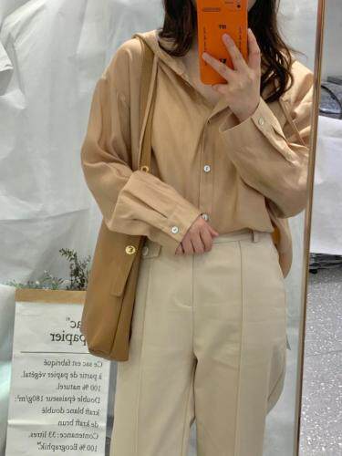 现货夏季新款衬衫，女装衬衫，影白