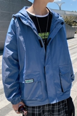 港风冲锋衣男潮牌外套男防风户外旅游服工装夹克男7210P75控108，男装夹克，星座226-1