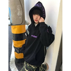 卫衣男士秋冬套头连帽上衣青少年休闲宽松运动加绒外套WDX213，女装短外套，星座1116A（原606A-3）